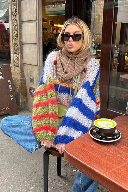 Multicolor Mohair Sweater for Women