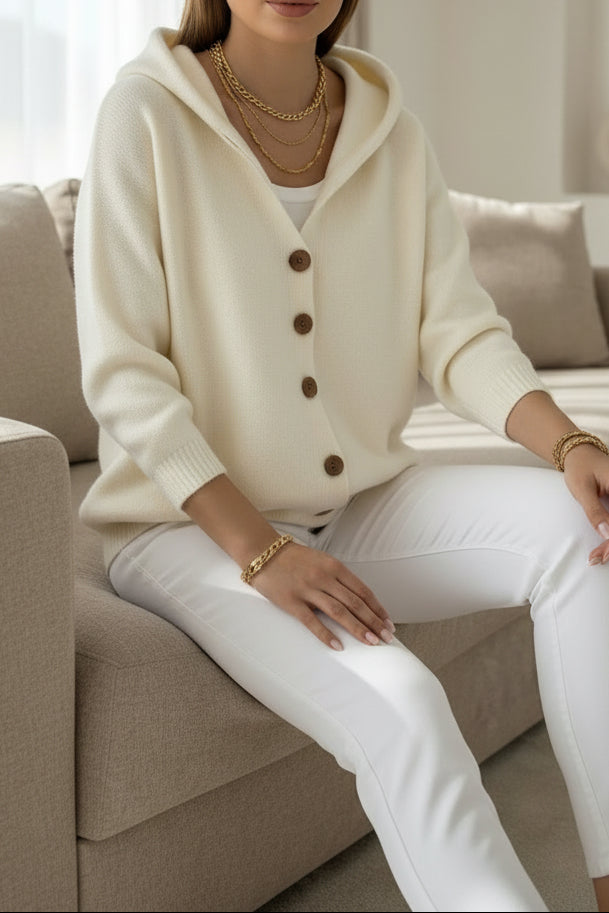 Women’s Soft Hooded Knit Cardigan