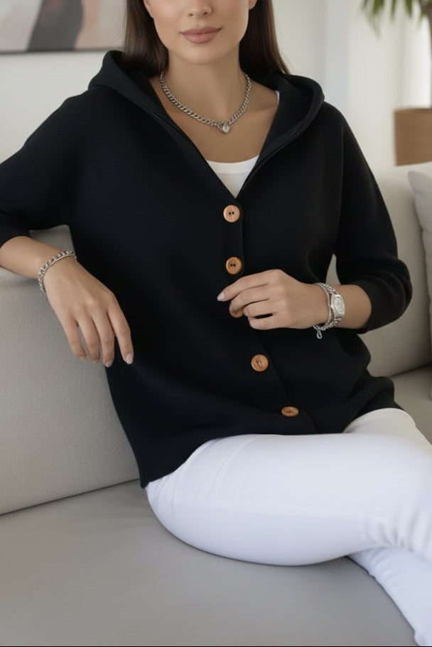 Women’s Soft Hooded Knit Cardigan